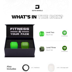 Jawzrsize Pop N Go & Custom Fit Jaw Enhancer Bundle - 2 Count Green