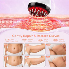 Lymphatic Drainage Massager & Anti-Cellulite Tool with Microcurrent & Heat