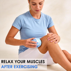 Blue Lacrosse Massage Balls for Effective Myofascial Release Therapy