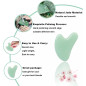 Gua Sha en Jade pour Visage et Corps - Massage Anti-Rides, Detox, Acupuncture et Thérapie Points Vitaux Gua Sha en Jade pour Visage et Corps - Massage Anti-Rides, Detox, Acupuncture et Thérapie Points Vitaux