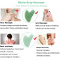 Gua Sha en Jade pour Visage et Corps - Massage Anti-Rides, Detox, Acupuncture et Thérapie Points Vitaux Gua Sha en Jade pour Visage et Corps - Massage Anti-Rides, Detox, Acupuncture et Thérapie Points Vitaux