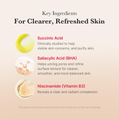 Medicube Red Succinic Acid Toner Pads with Panthenol for Facial Peeling