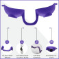 Lunettes de bronzage UV flexibles Super Sunnies avec sangle - Violet Lunettes de bronzage UV flexibles Super Sunnies avec sangle - Violet