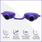 Lunettes de bronzage UV flexibles Super Sunnies avec sangle - Violet Lunettes de bronzage UV flexibles Super Sunnies avec sangle - Violet
