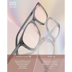 Bloomoak Rose Migraine Glasses | FL-Flex™ Light Sensitivity Relief