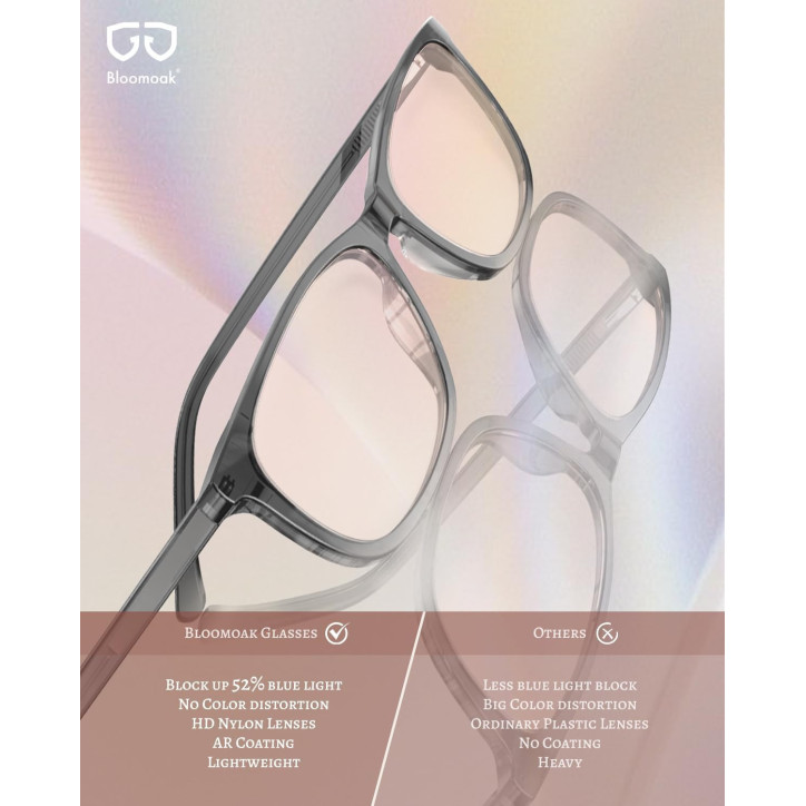 Bloomoak Rose Migraine Glasses – FL-Flex™ Light Sensitivity Relief Eyewear Bloomoak Rose Migraine Glasses – FL-Flex™ Light Sensitivity Relief Eyewear