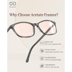 Lunettes Bloomoak Rose FL-Flex™ Anti-Migraine & Lumière