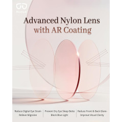 Bloomoak Rose Migraine Glasses | FL-Flex™ Light Sensitivity Relief