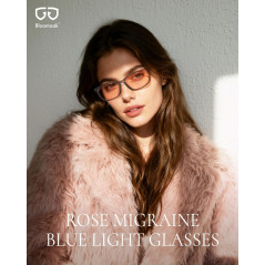 Bloomoak Rose Migraine Glasses | FL-Flex™ Light Sensitivity Relief