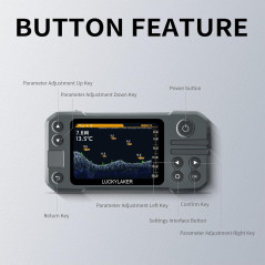 LUCKY Kayak Wireless Fish Finder - Portable Rechargeable Sonar MT-202