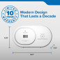 Kidde COB Carbon Monoxide Detector, AA Battery-Powered, Portable & Reliable Safety Alarm Kidde COB Carbon Monoxide Detector, AA Battery-Powered, Portable & Reliable Safety Alarm