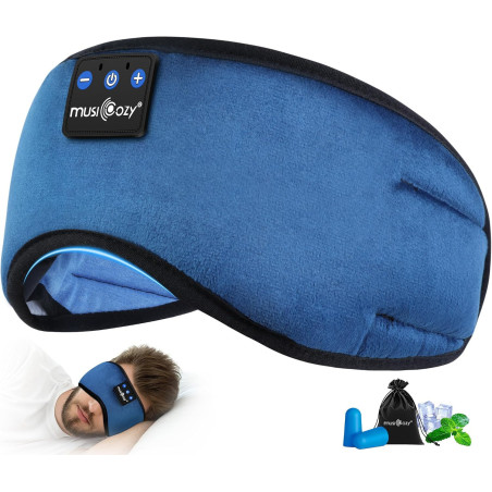 MASQUE DE SOMMEIL MUSICOZY Bluetooth 5.4 avec Casque HD Intégré - Confort et Audio Optimal