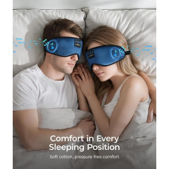 MUSICOZY Sleep Headphones Bluetooth 5.4 Eye Mask with HD Speakers