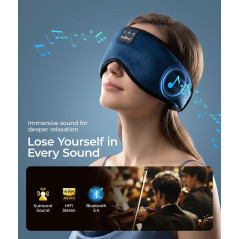 Casque Bluetooth MUSICOZY Sleep 5.4 avec masque yeux HD