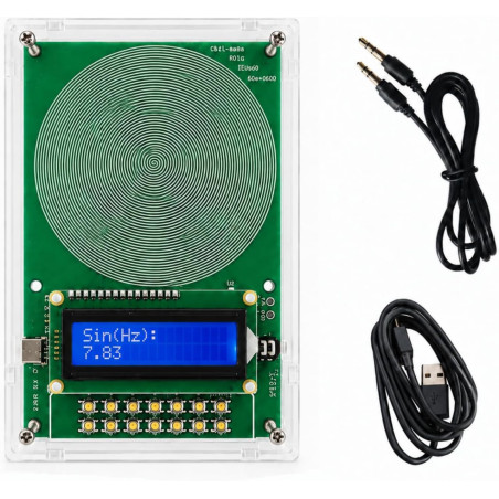 Relithra Générateur de Fréquences 7.83Hz Schumann avec Type-C, Boîtier Acrylique, Son pour Sommeil & Méditation