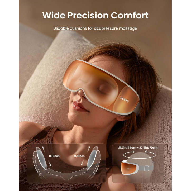 RENPHO Eyeris Calina – Masseur pour les yeux avec commande vocale, soulagement des tensions oculaires RENPHO Eyeris Calina – Masseur pour les yeux avec commande vocale, soulagement des tensions oculaires