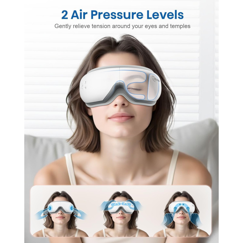 Cotsoco Eye Massager with Heat & Compression – Adjustable Sleep Mask Gift