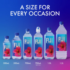 FIJI Natural Artesian Water 1L (33.8oz) - Pack of 12 Bottles