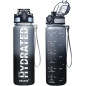 16.9 oz Motivational Time Marker Water Bottle - Durable Tritan Easy-Track Hydration Bottle 16.9 oz Motivational Time Marker Water Bottle - Durable Tritan Easy-Track Hydration Bottle