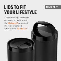 Ember 16oz Black Tumbler - App-Controlled Heated Travel Coffee Mug