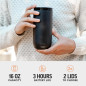 Ember 16oz Black Stainless Steel Temperature Control Travel Mug, App-Controlled, 3-Hour Battery Ember 16oz Black Stainless Steel Temperature Control Travel Mug, App-Controlled, 3-Hour Battery