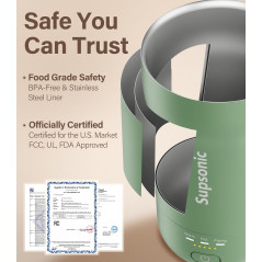 Tasse Chauffante Supsonic 14oz - Mug de Voyage Intelligente