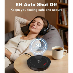 Chauffe-tasse Kepwam 3 Températures avec Arrêt Auto 6H, Lumière LED, Idéal Cadeau Femme & Homme