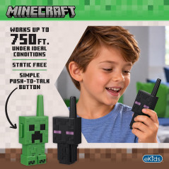 Talkies Walkies eKids Minecraft pour Enfants – Jouets Intérieurs et Extérieurs