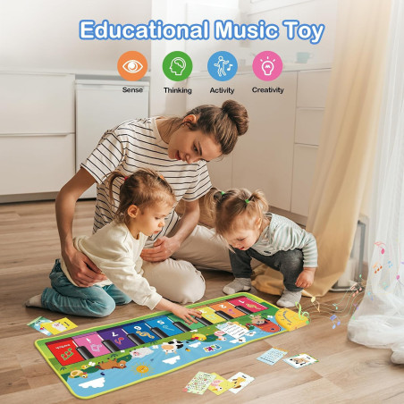 Tapis Piano FOKI pour Enfants 1-3 ans – Jouet Bébé Éducatif