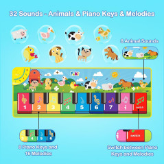 Tapis Piano FOKI pour Enfants 1-3 ans – Jouet Bébé Éducatif