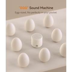 Dreamegg Portable White Noise Machine with 1000mAh Battery – Cream