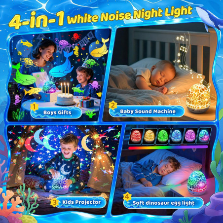 Sensory Toys for Kids with Autism - 31-Color Kids Night Light Projector