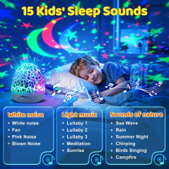 Jouets Sensoriels Autisme & Projecteur Nuit 31 Couleurs