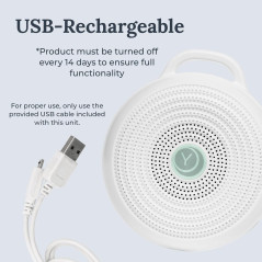 Yogasleep Rohm White Noise Machine – 3 Soothing Sounds & Volume Control