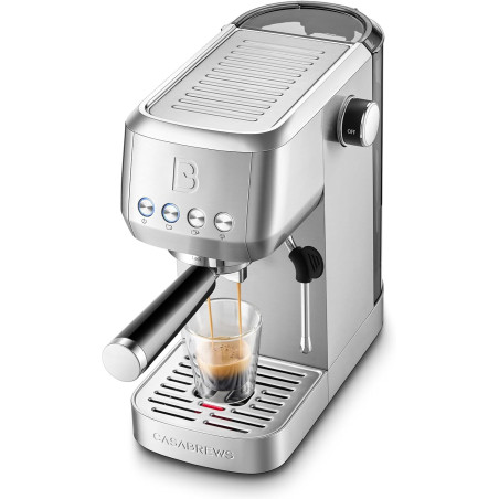 CASABREWS 3700 Stainless Steel Espresso Machine with Steam Wand – Essential Coffee Maker