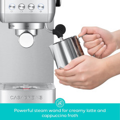 CASABREWS 3700 : Machine à expresso inox avec buse vapeur