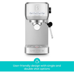 CASABREWS 3700 Espresso Machine - Stainless Steel with Steam Wand
