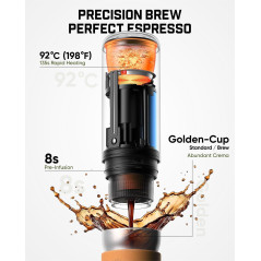 Fanttik Cafein 11 : Machine à Espresso Portable 20 Bar USB-C
