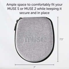 Étui de transport officiel Muse 2 | Compatible Muse original | Rangement pour appareils biofeedback & neurofeedback