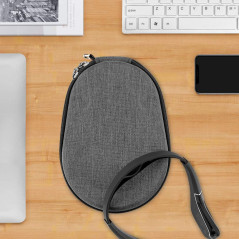 Geekria Shield Hard Shell Travel Case for Muse 2 & Muse Brain Headband with Cable Storage, Dark Grey