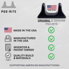 PSO-RITE Psoas Muscle Release Tool – Patented Deep Tissue Massager for Back, Hip Flexor & Trigger Point Relief, Night Black