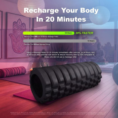 321 STRONG Patented 3-Zone Medium Density Massage Roller for Exercise