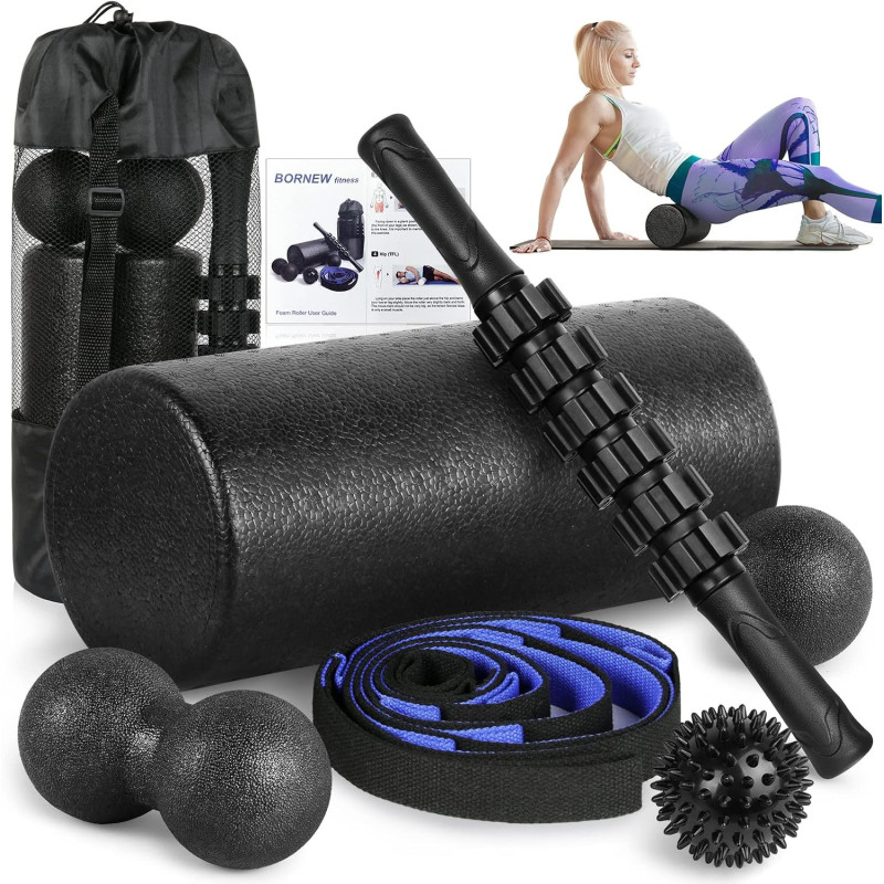 Foam Roller Set | High Density Back & Muscle Roller Stick for Relief