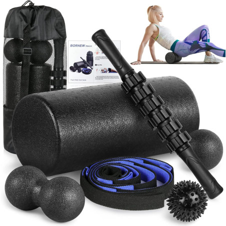 Set de Rouleaux en Mousse - Roller Dos Haute Densité, Stick Musculaire