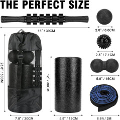 Foam Roller Set | High Density Back & Muscle Roller Stick for Relief