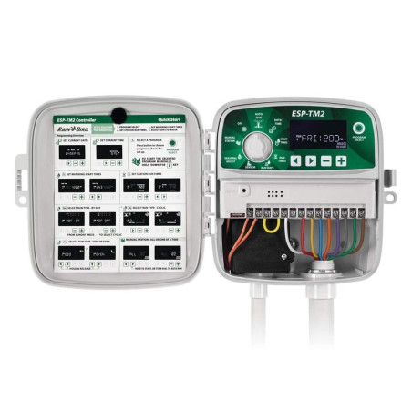 Rain Bird ESP-TM2 Contrôleur 8 stations WiFi prêt pour intérieur/extérieur | TM2-8