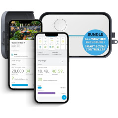 Rachio 3 Smart Bundle : Contrôleur 8 Zones avec Boîtier Extérieur