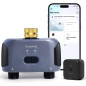 Minuteur d'arrosage WiFi avec entrée en laiton, contrôle APP & vocal, 20 plans, 2 zones pour jardin Minuteur d'arrosage WiFi avec entrée en laiton, contrôle APP & vocal, 20 plans, 2 zones pour jardin