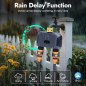 WiFi Smart Water Timer for Garden Hose with Brass Inlet, App & Voice Control, 2-Zone Irrigation Controller