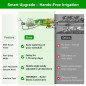60FT Drip Irrigation System with Smart Automatic Water Timer for Efficient Garden Watering